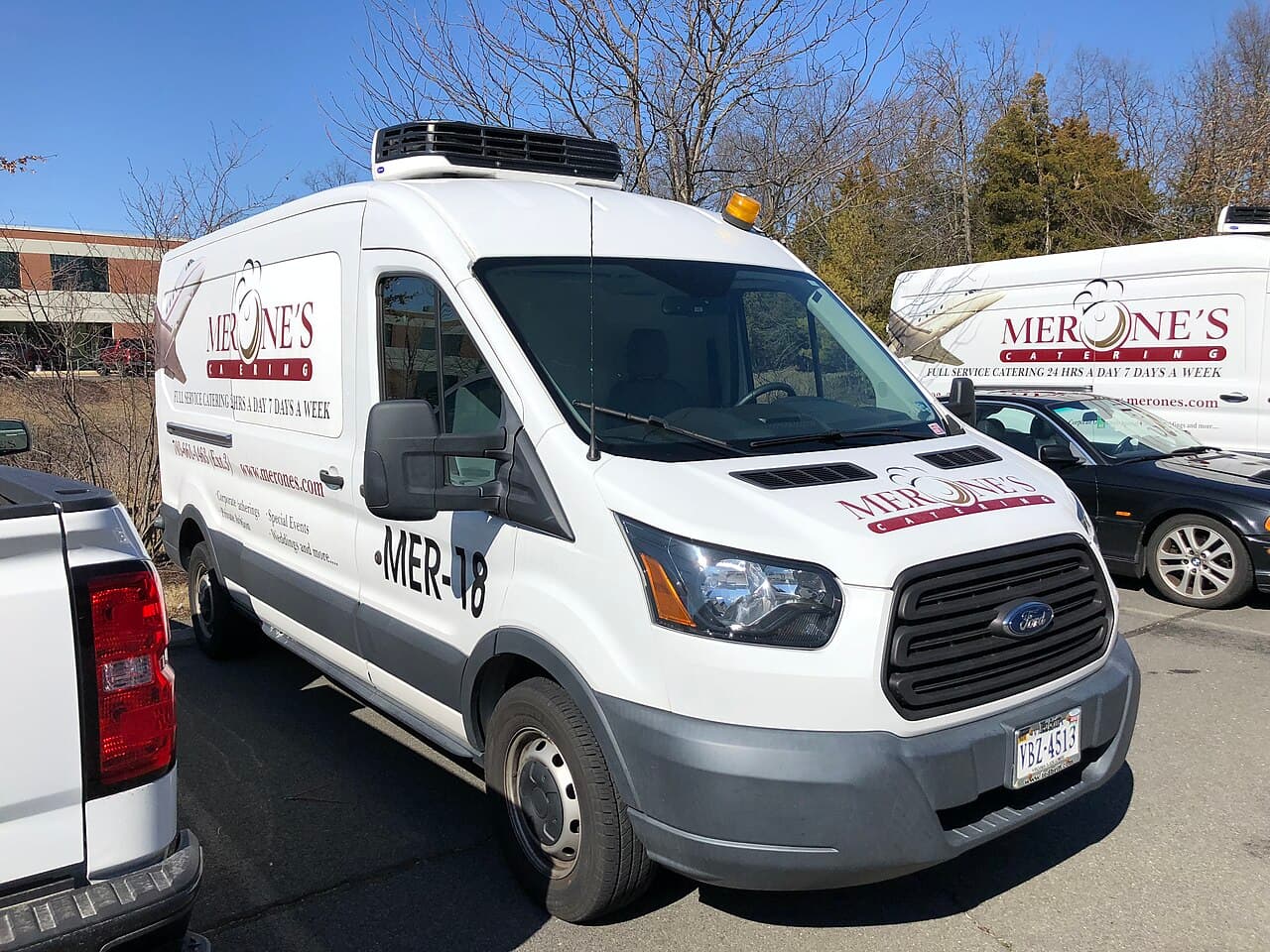White service van used for a Brasov home services case study